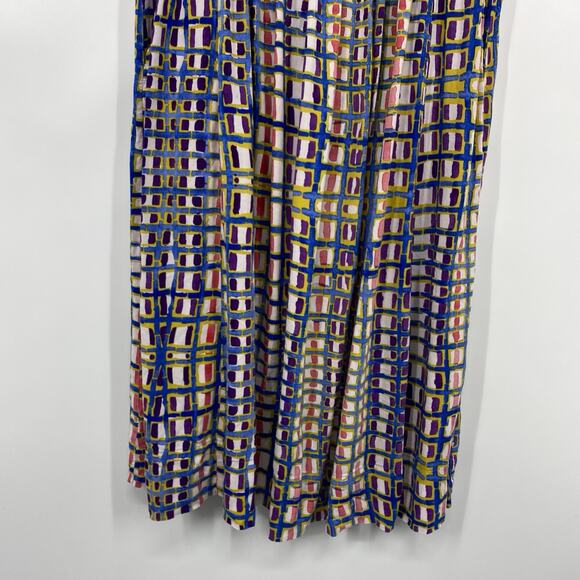 Plenty Tracy Reece Sleeveless Dress size 4 Colorful Hand Batik Pattern Pockets - Picture 4 of 11